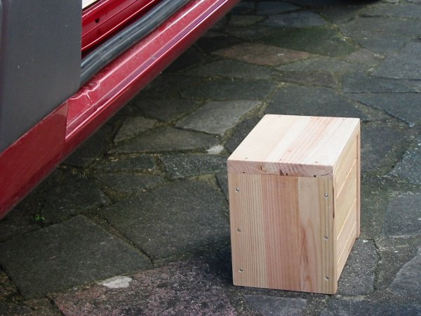 wood box step